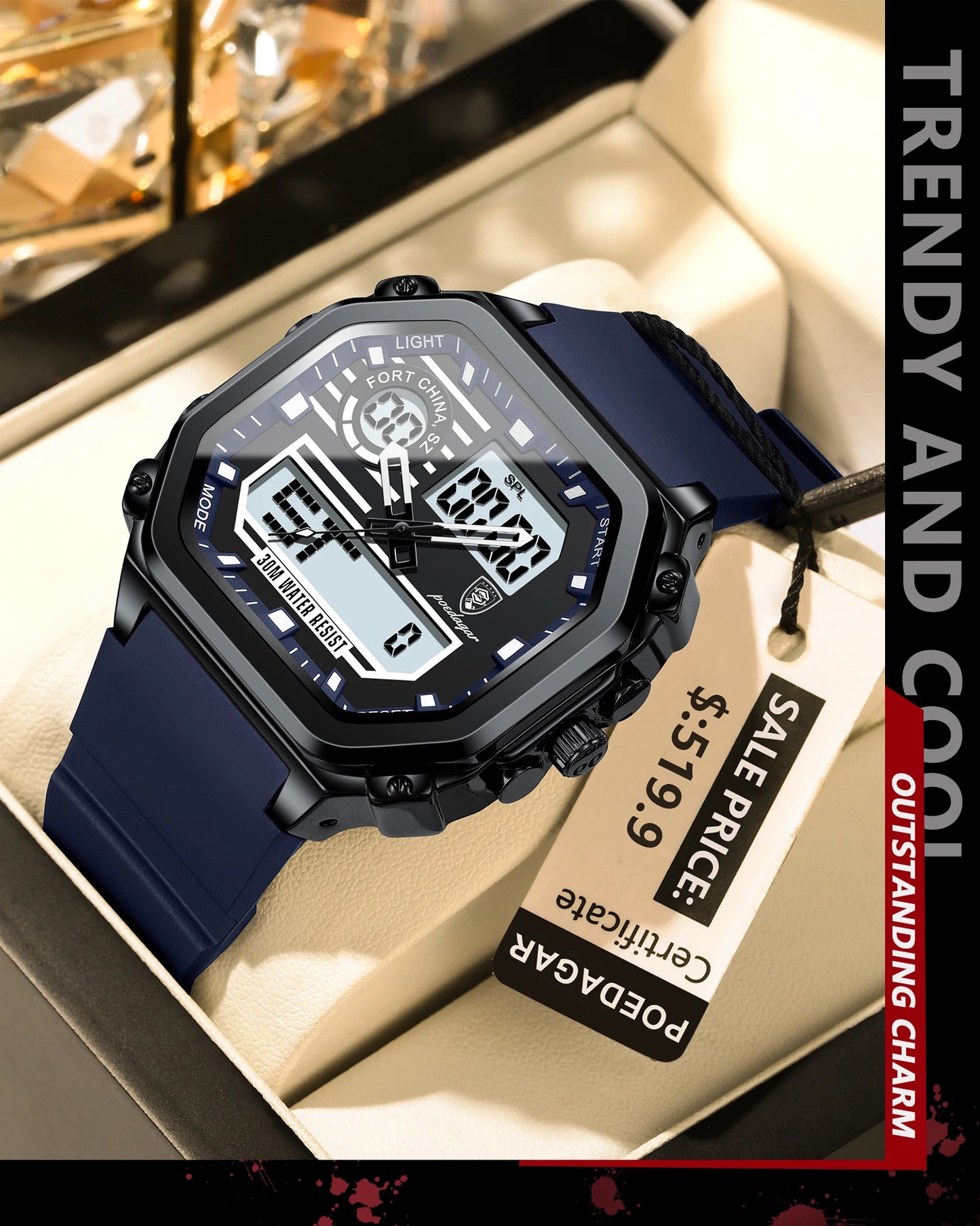 Relógio de pulso Masculino Javir 993