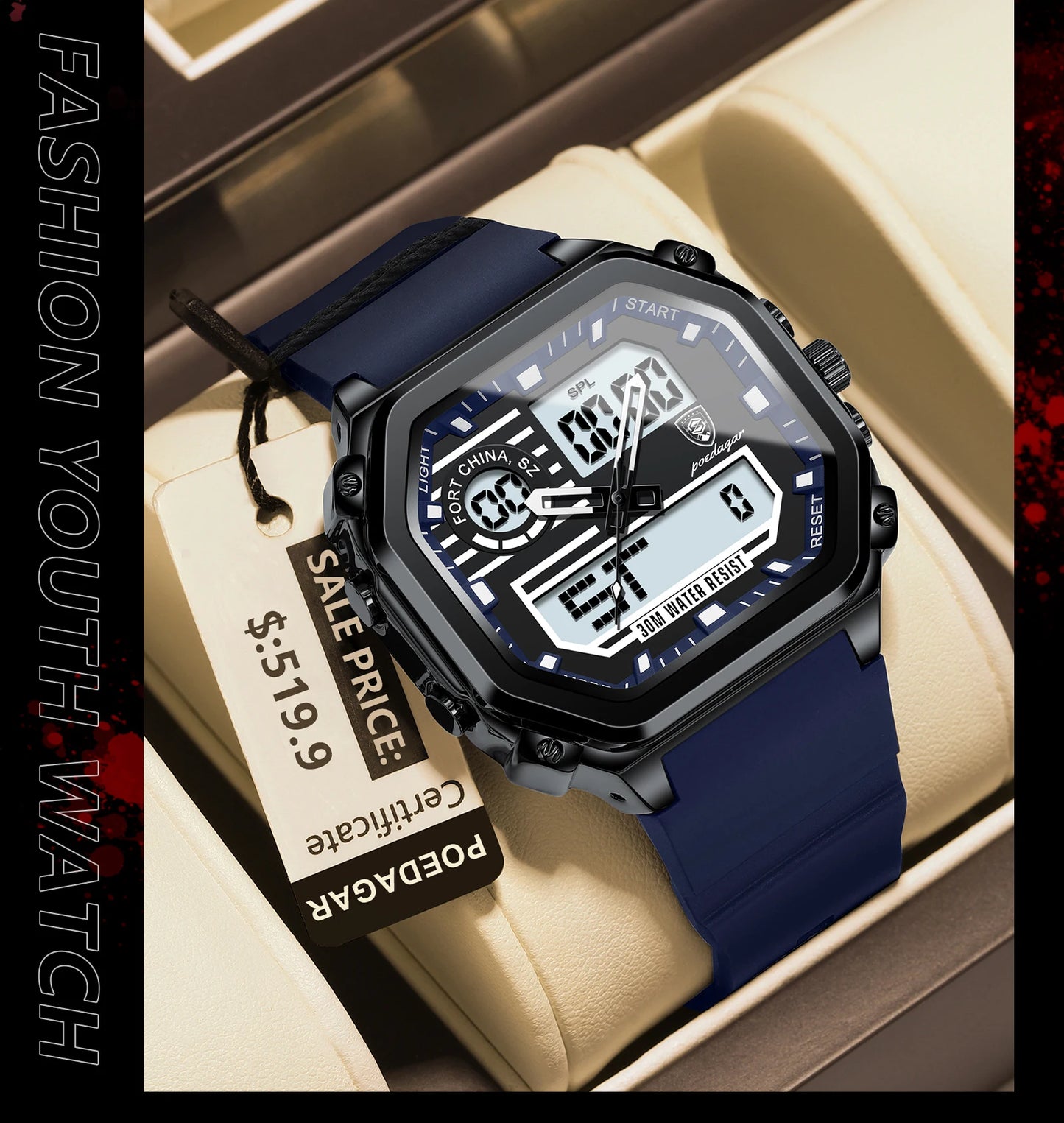 Relógio de pulso Masculino Javir 993
