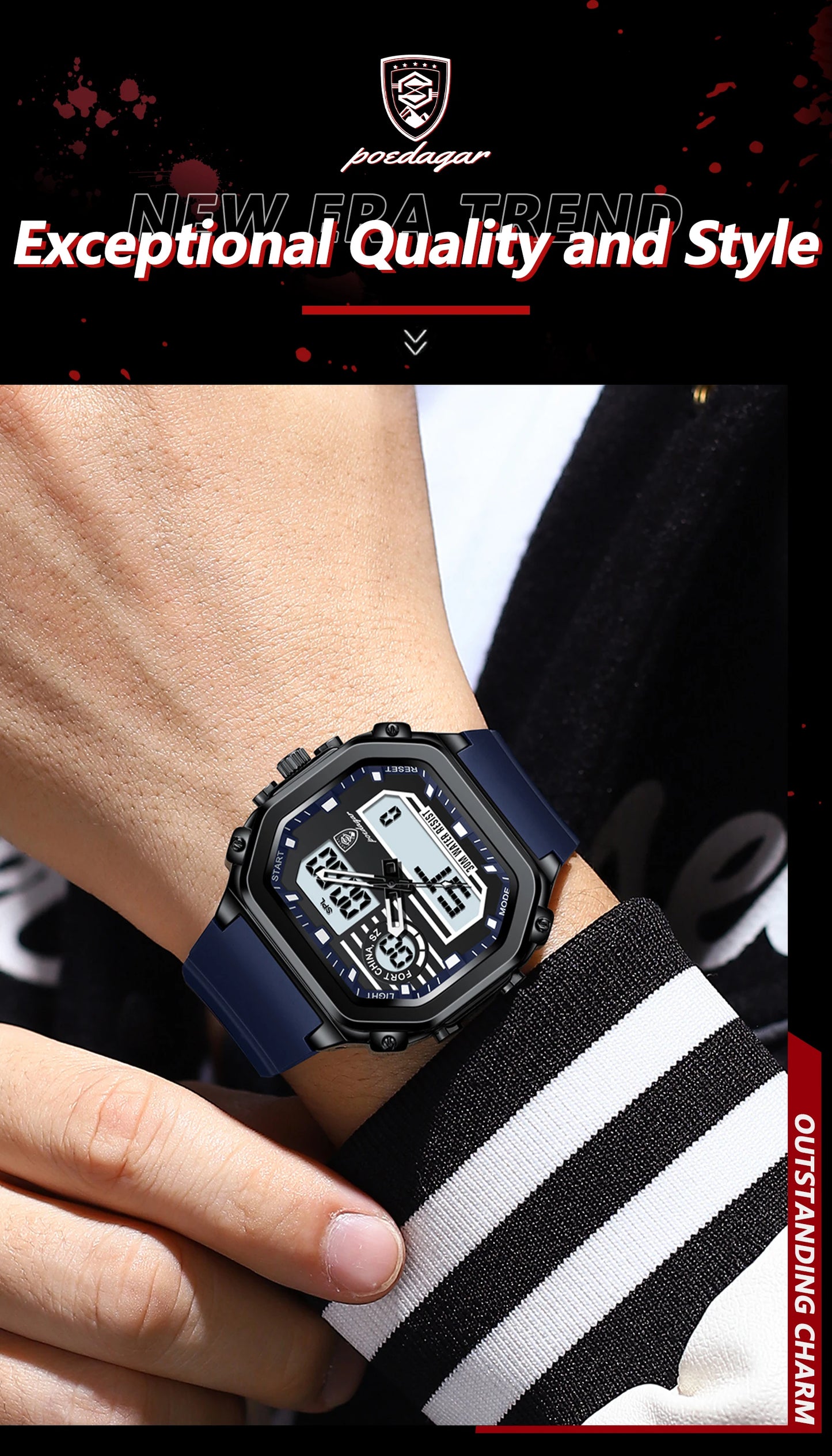 Relógio de pulso Masculino Javir 993